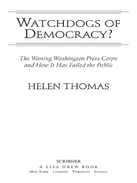 Cover image for book Watchdogs of Democracy?