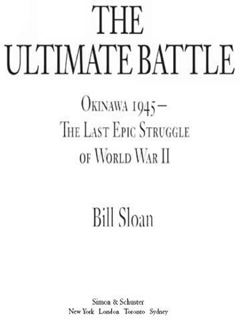 Cover image for book The Ultimate Battle