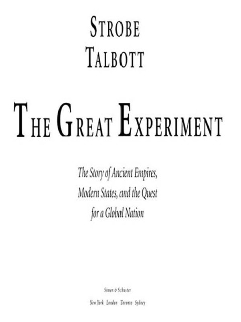 Cover image for book The Great Experiment