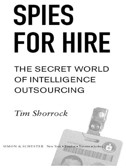 Cover image for book Spies for Hire