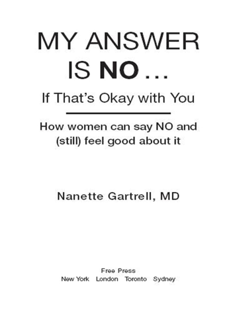 Cover image for book My Answer is No . . . If That's Okay with You