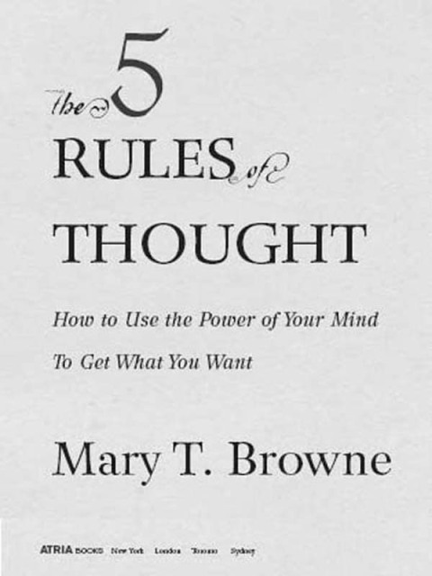 Cover image for book The 5 Rules of Thought
