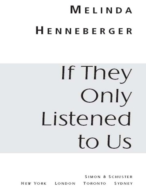 Cover image for book If They Only Listened to Us
