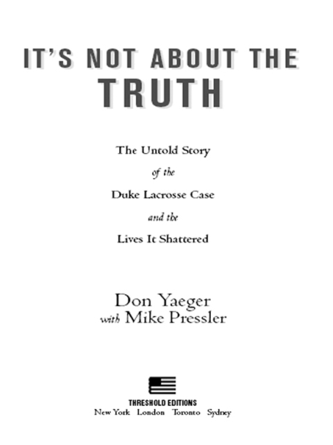 Cover image for book It's Not About the Truth