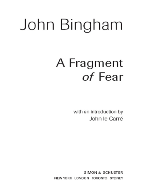Cover image for book A Fragment of Fear