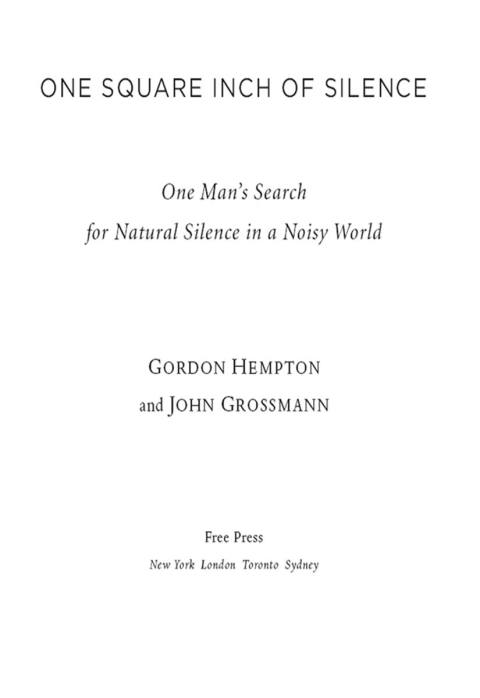 Cover image for book One Square Inch of Silence