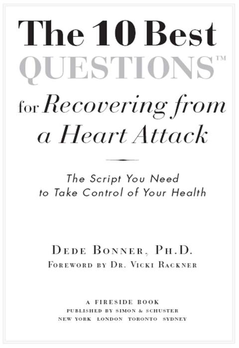 Cover image for book The 10 Best Questions for Recovering from a Heart Attack
