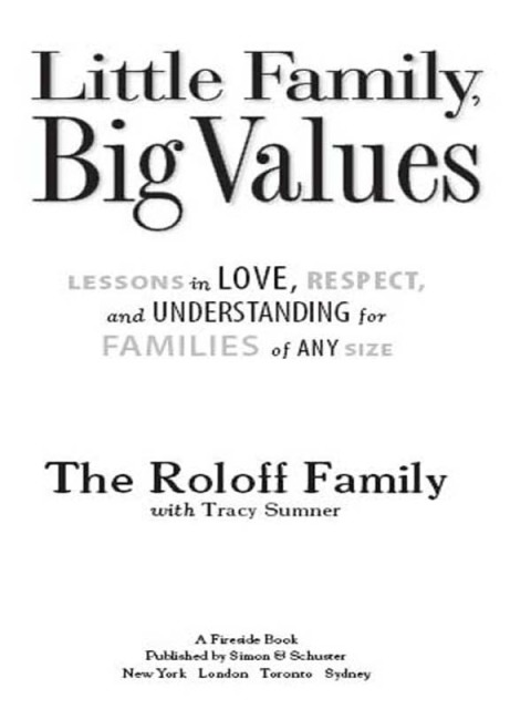 Cover image for book Little Family, Big Values