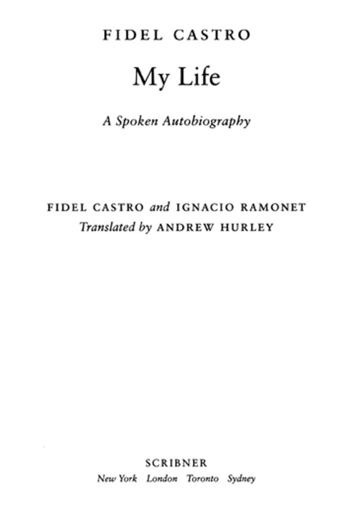 Cover image for book Fidel Castro: My Life
