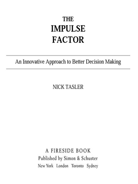 Cover image for book The Impulse Factor