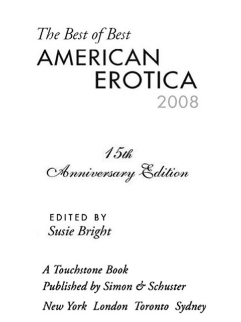 Cover image for book The Best of Best American Erotica 2008