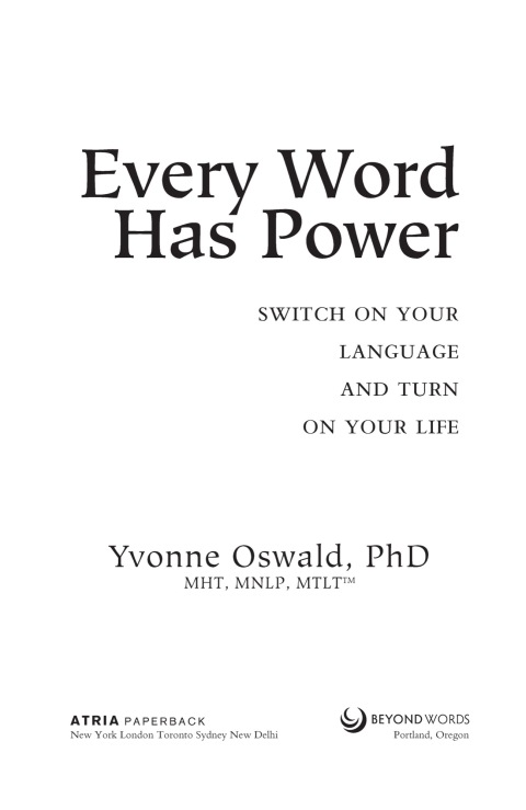 Cover image for book Every Word Has Power