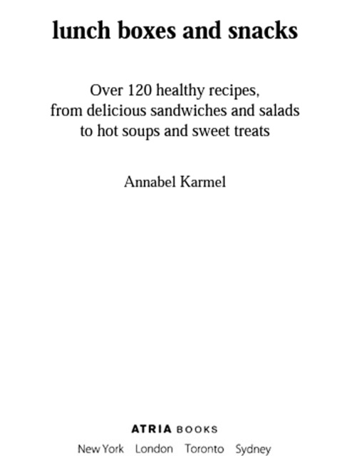 Cover image for book Lunch Boxes and Snacks