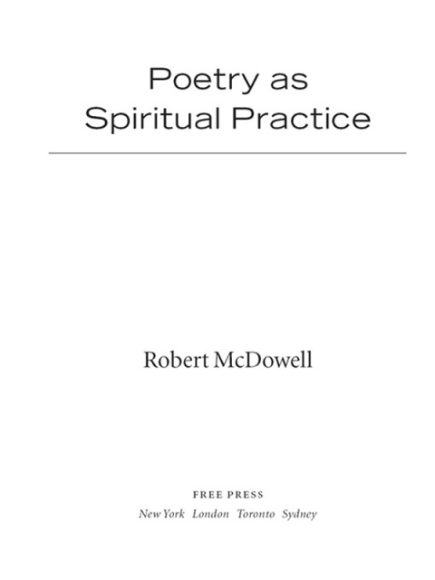 Cover image for book Poetry as Spiritual Practice