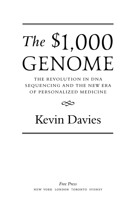 Cover image for book The $1,000 Genome