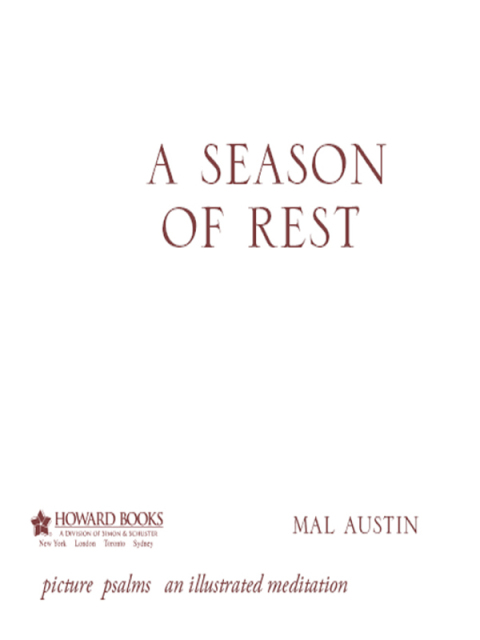Cover image for book A Season of Rest
