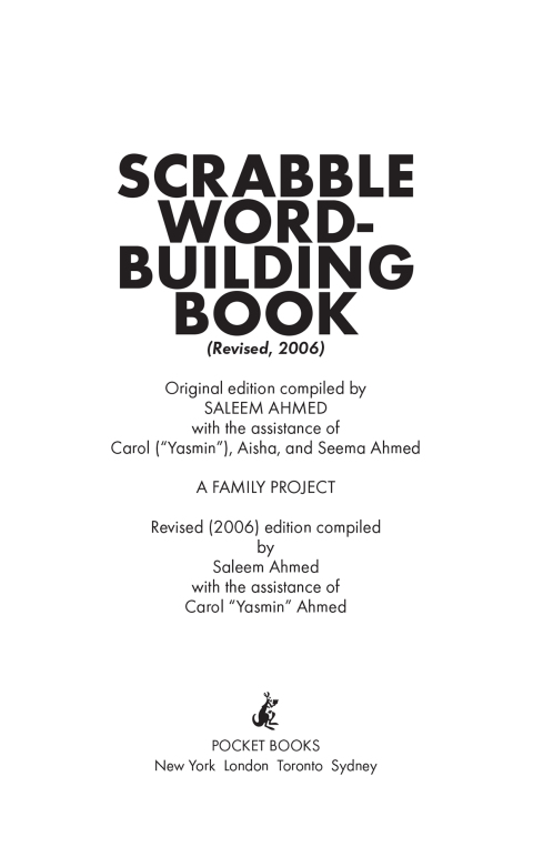 Cover image for book The Scrabble Word-Building Book