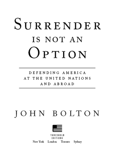 Cover image for book Surrender Is Not an Option