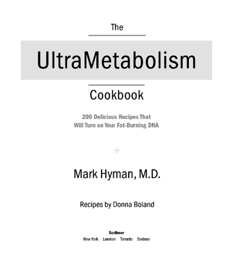 Cover image for book The UltraMetabolism Cookbook