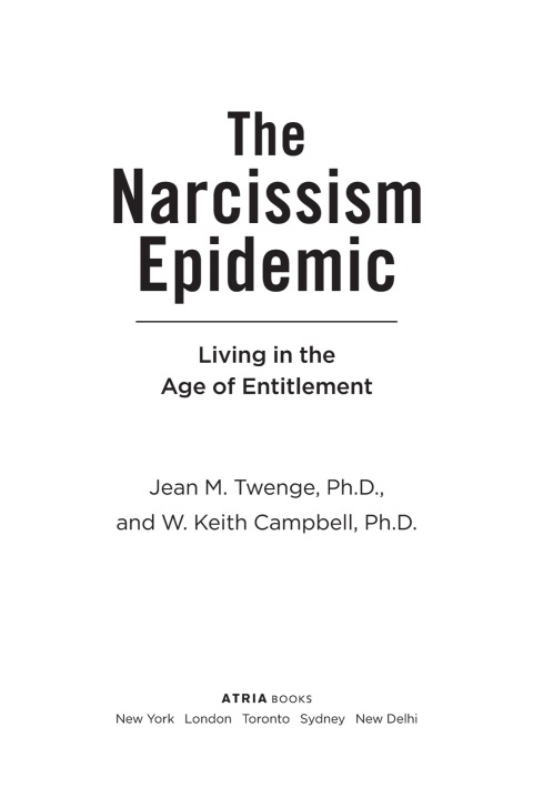 Cover image for book The Narcissism Epidemic