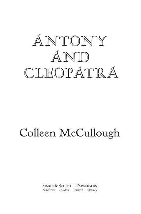 Cover image for book Antony and Cleopatra