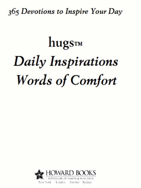 Cover image for book Hugs Daily Inspirations Words of Comfort