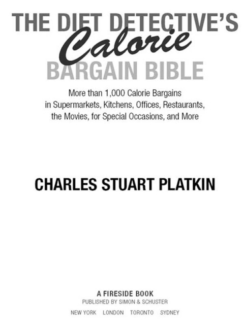 Cover image for book The Diet Detective's Calorie Bargain Bible