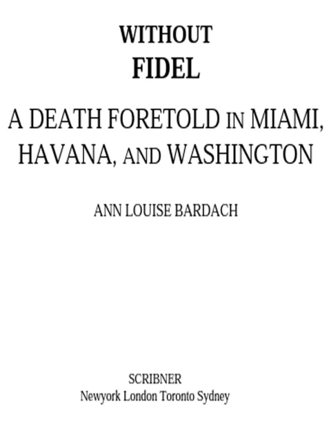 Cover image for book Without Fidel