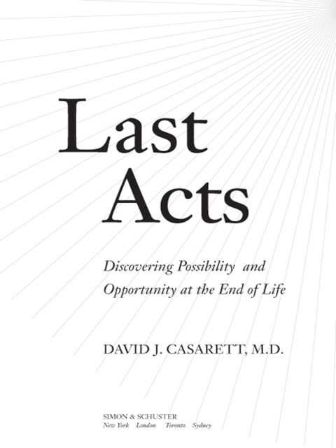 Cover image for book Last Acts