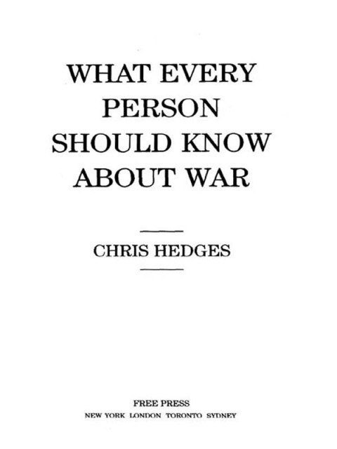 Cover image for book What Every Person Should Know About War