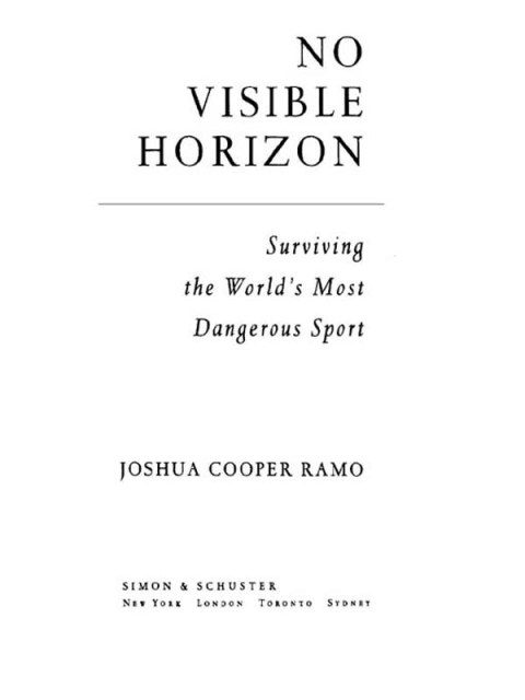 Cover image for book No Visible Horizon