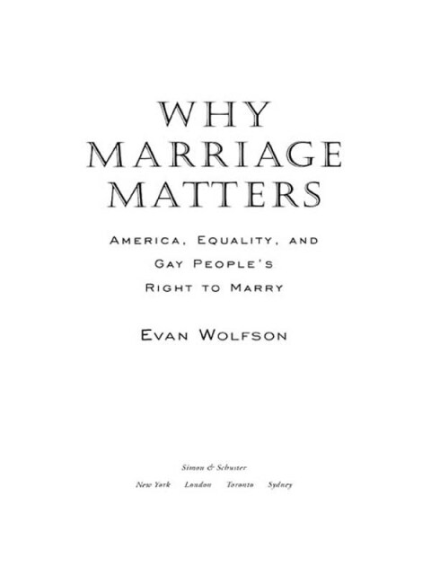 Cover image for book Why Marriage Matters