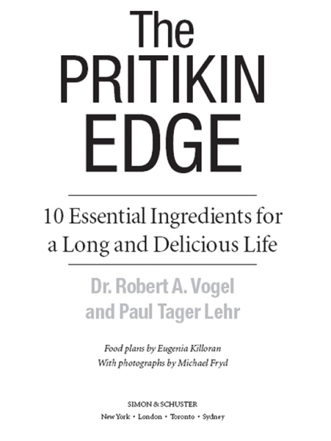 Cover image for book The Pritikin Edge