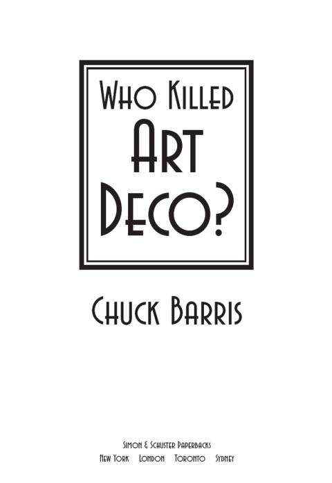 Cover image for book Who Killed Art Deco?