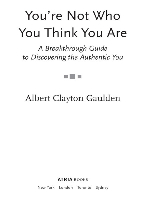 Cover image for book You're Not Who You Think You Are