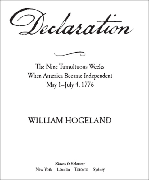 Cover image for book Declaration
