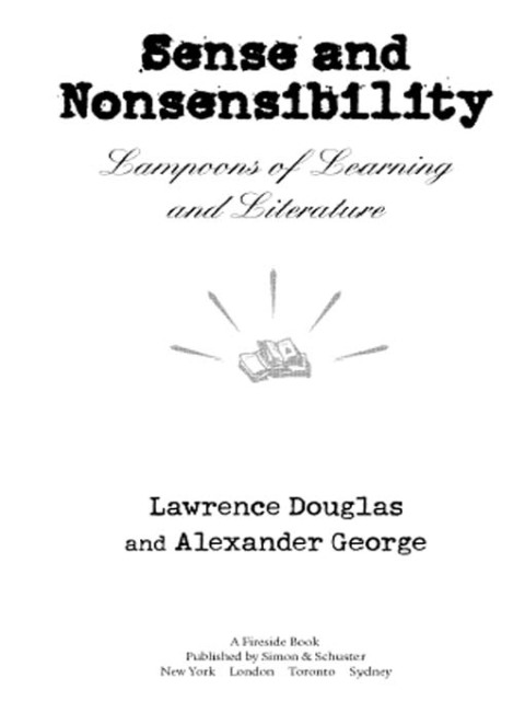 Cover image for book Sense and Nonsensibility