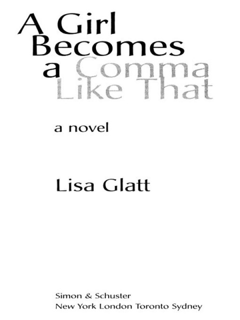 Cover image for book A Girl Becomes a Comma Like That