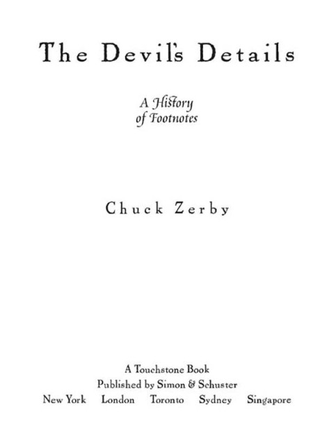 Cover image for book The Devil's Details