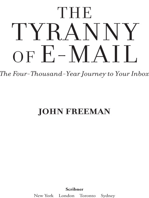 Cover image for book The Tyranny of E-mail
