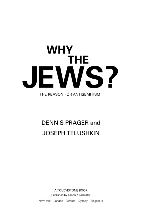 Cover image for book Why the Jews?