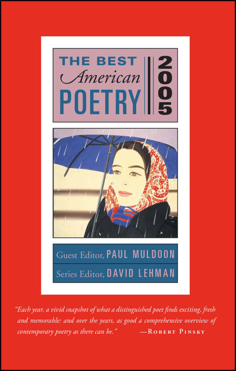 Cover image for book The Best American Poetry 2005