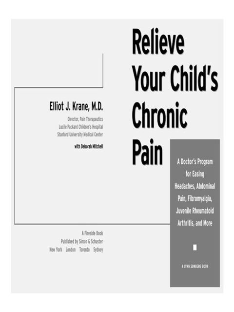 Cover image for book Relieve Your Child's Chronic Pain