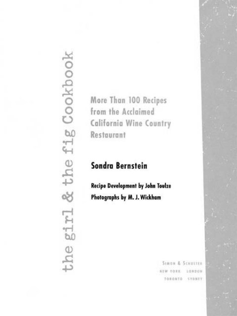 Cover image for book the girl & the fig cookbook