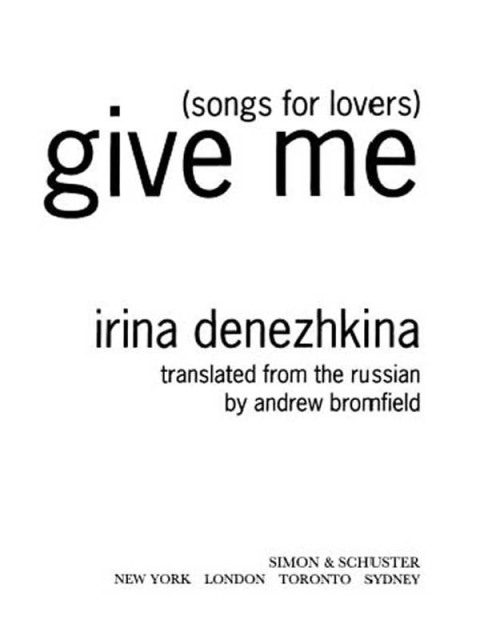 Cover image for book Give Me