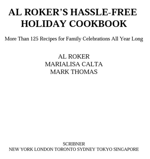 Cover image for book Al Roker's Hassle-Free Holiday Cookbook