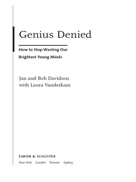 Cover image for book Genius Denied