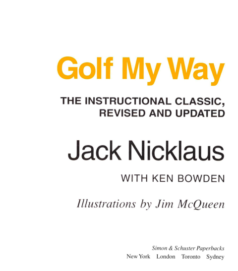 Cover image for book Golf My Way