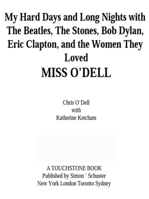 Cover image for book Miss O'Dell