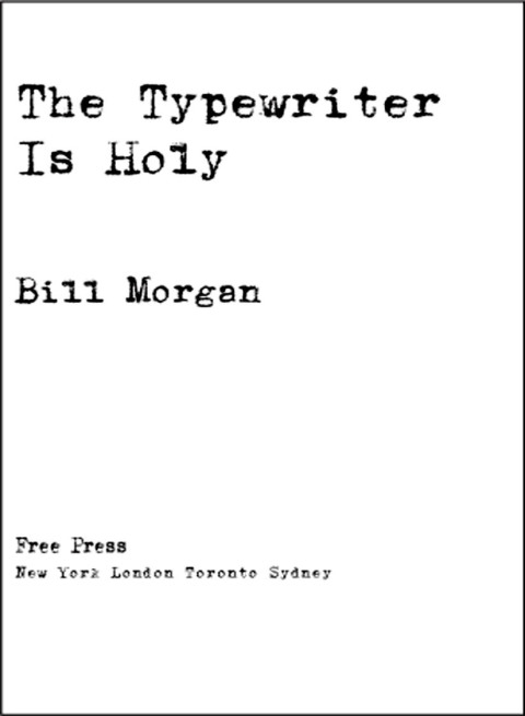 Cover image for book The Typewriter Is Holy
